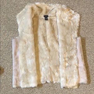 Faux Fur Tan Vest